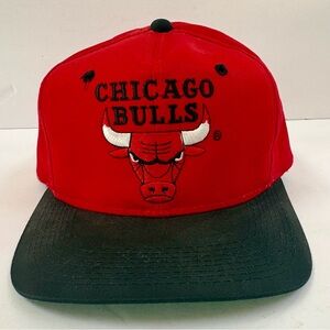 Vintage Chicago Bulls 90s Snapback Hat Jordan The G Cap NBA